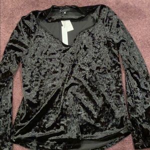 Sanctuary velvet long sleeve with choker neck